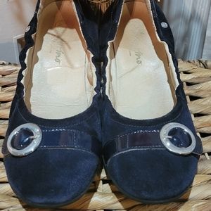 VINTAGE NATURINO BLUE SUEDE SHOES
